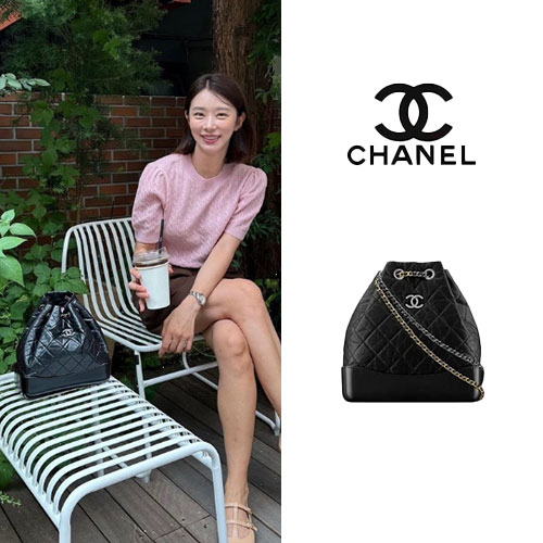 이주빈 샤넬 가브리엘 백팩 스몰 - 허시백 가방